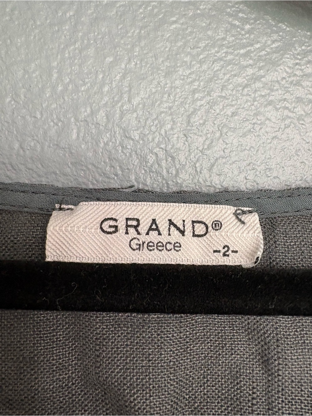 GRAND Greece Women’s Linen Tunic Top Size 2 Gray Oversized Lagenlook Artsy - Picture 2 of 6